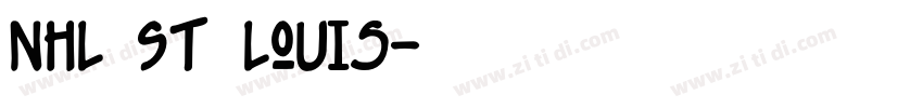 NHL St Louis字体转换